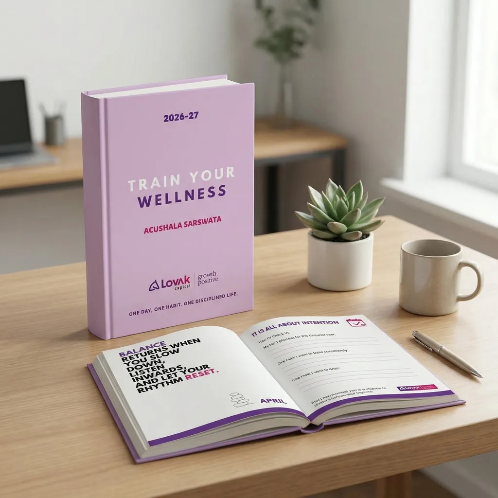 Custom branded wellness diary for corporate gifting