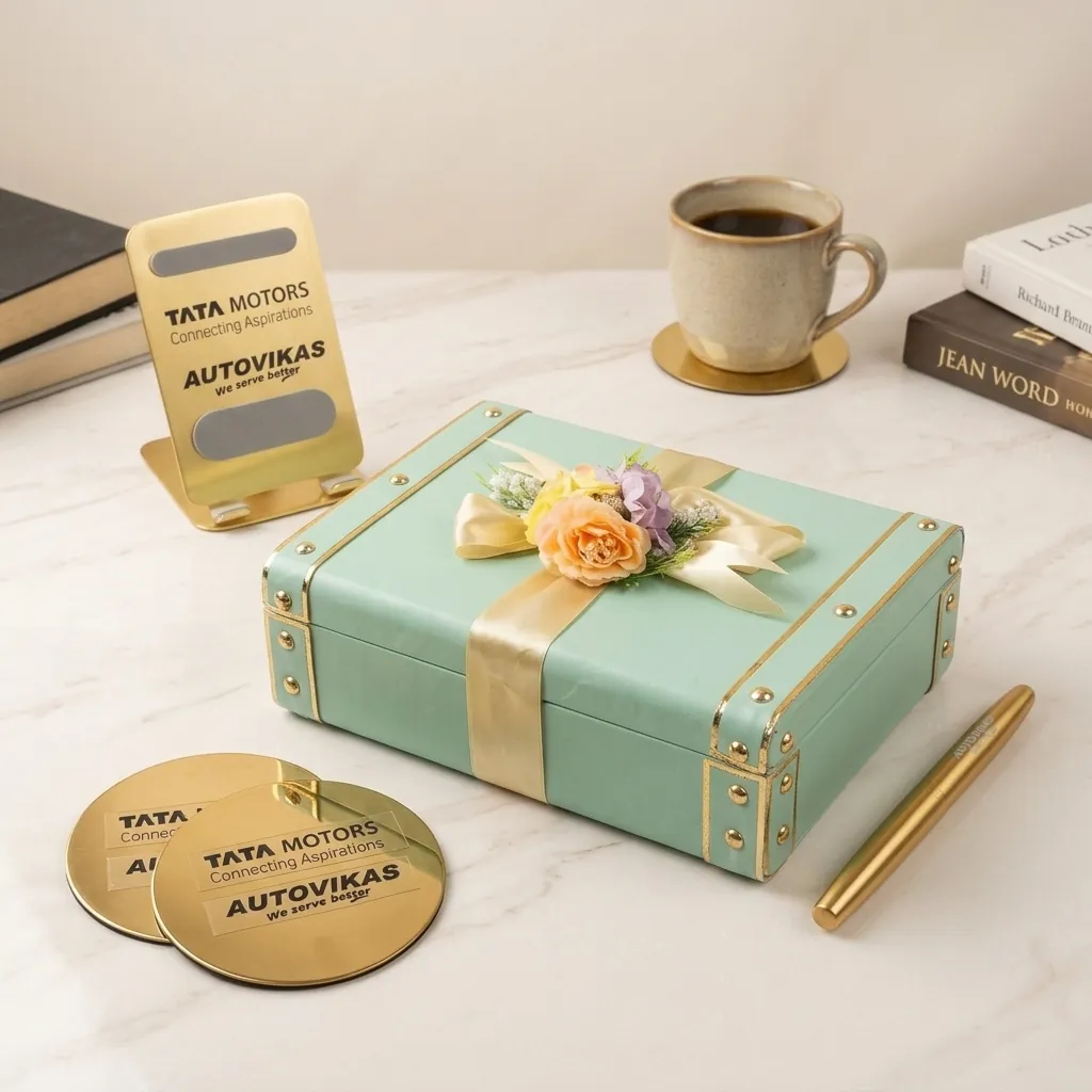 Custom Tata Motors corporate client gift box