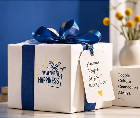 Premium Wrapping Happiness gift box with thoughtful messaging