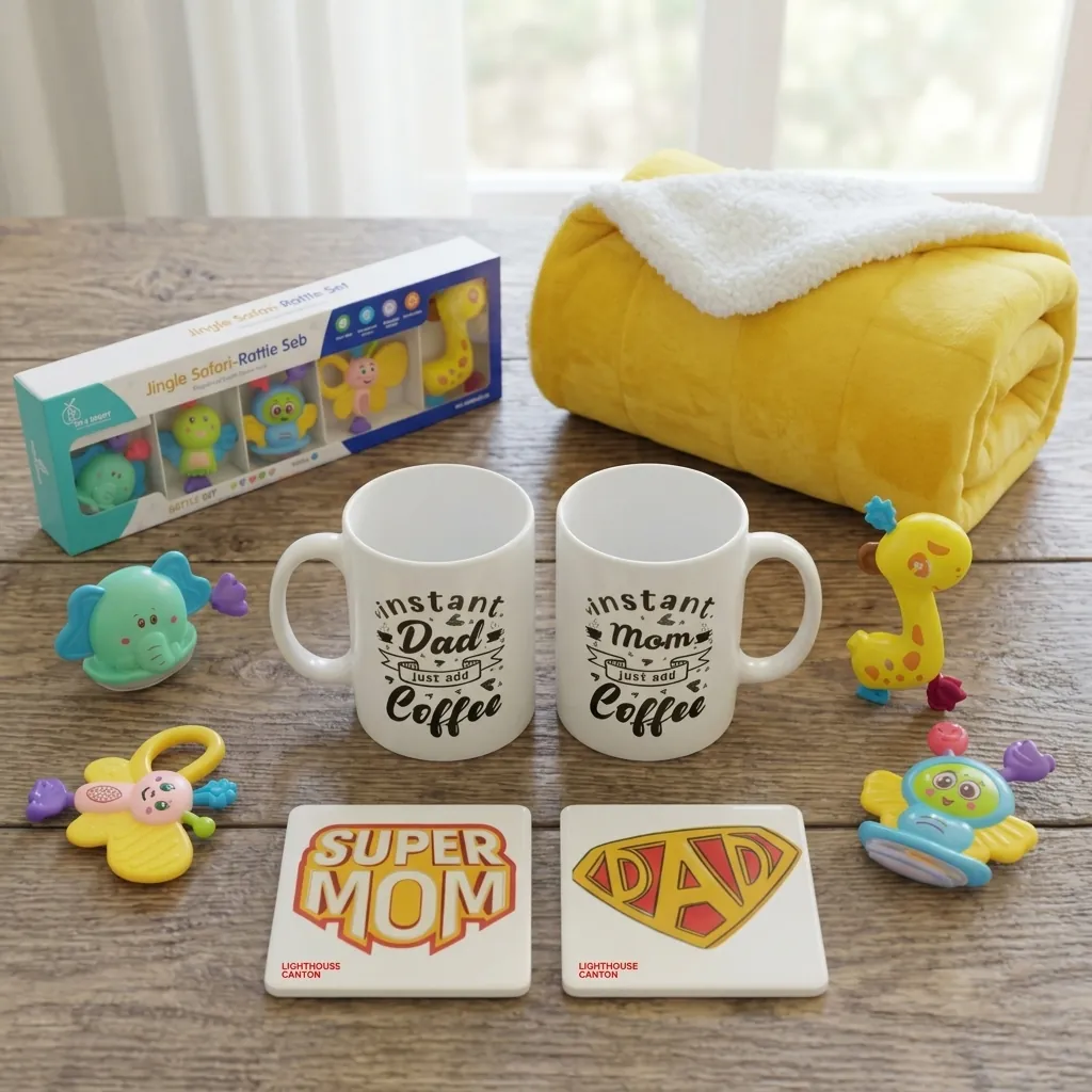 Corporate new parent gift hamper case study