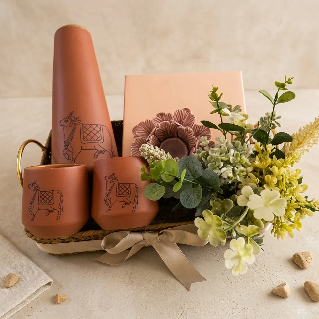 Terracotta sustainable corporate gifting hamper